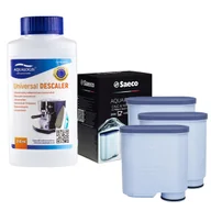 Akcesoria i części do ekspresów do kawy - Zestaw Philips - Filtr Philips Aquaclean CA6903 3szt, Uniwersalny Odkamieniacz 250ml - miniaturka - grafika 1