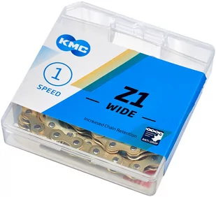 Kmc Z1 Wide Gold dla Bmx, Fixie & Track 1rz 11 - Części rowerowe - miniaturka - grafika 1