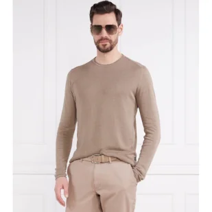 Joop! Jeans Lniany sweter Fidos | Regular Fit - Swetry męskie - miniaturka - grafika 1