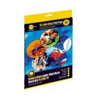 Szkolne artykuły papiernicze - Grand KW TRADE Etykiety na CD foto A4 yellow one 130g 20 KW747 - miniaturka - grafika 1