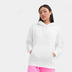 Damska bluza dresowa nierozpinana z kapturem Champion Rochester Hooded Sweatshirt - biała - CHAMPION - Bluzy sportowe damskie - miniaturka - grafika 1