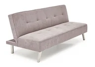 Sofy i kanapy - Sofa wersalka rozkładana CARLITO szara pikowana - miniaturka - grafika 1