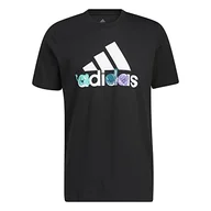 Koszulki męskie - adidas Męski T-shirt M Ill G T 2, czarny, L - miniaturka - grafika 1