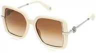 Okulary przeciwsłoneczne - Just Cavalli Okulary przeciwsłoneczne Roberto Cavalli Damskie, Shiny Transp.dove Grey, 55/17/140 - miniaturka - grafika 1
