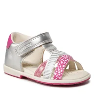 Sandały damskie - Geox Sandały B Verred B B1521B 000NF C1024 S Lt Grey/Fuchsia - miniaturka - grafika 1