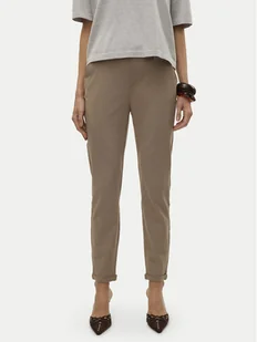 Vero Moda Chinosy Maya 10320549 Beżowy Regular Fit - Spodnie damskie - miniaturka - grafika 1