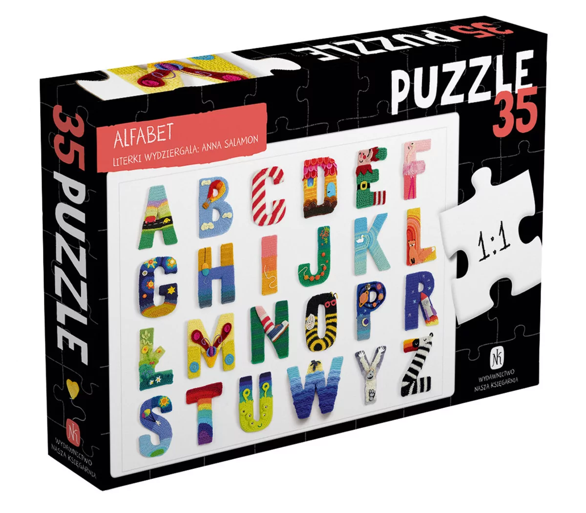 Nasza Księgarnia Puzzle - Alfabet - Anna Salamon, Anna Salamon