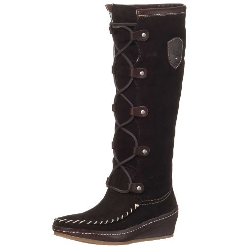 Tommy Hilfiger Ester 2 A FW8FB01047, kozaki damskie, brązowy - Braun Darkbrown201-40 EU