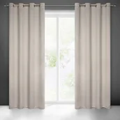 Zasłony - Zasłona gotowa na przelotkach CARLO 250 x 135 cm beżowy - miniaturka - grafika 1