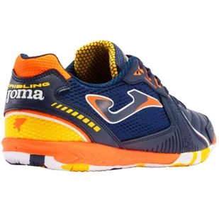 Buty piłkarskie Joma Dribling Indoor 2333 M (kolor Granatowy. Pomarańczowy, rozmiar 46) - Buty sportowe męskie - miniaturka - grafika 3