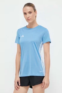 Koszulki sportowe damskie - adidas Performance t-shirt treningowy Tabela 23 kolor niebieski - grafika 1