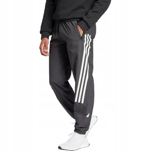 Spodnie męskie adidas Future Icons 3S Woven czarne IN3318 S - Dresy męskie - miniaturka - grafika 1