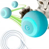 Zabawki dla kotów - Uciekająca Piłka Dla Kota Psa Interaktywna Led Wibracje Elektryczna Zabawka - miniaturka - grafika 1