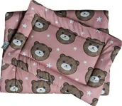 Kołdry i poduszki dla dzieci - Gugu the hero Zestaw na drzemkę Teddy Pink - miniaturka - grafika 1