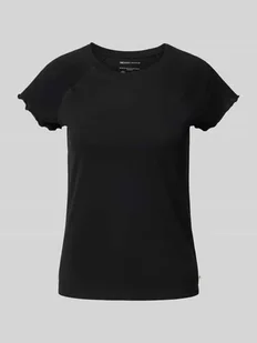 T-shirt o kroju regular fit z mieszanki bawełny - Koszulki i topy damskie - miniaturka - grafika 1