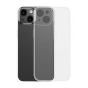 Etui i futerały do telefonów - Baseus Frosted Glass Case etui pokrowiec do iPhone 13 sztywna obudowa z żelową ramką przezroczysty ARWS000602 - miniaturka - grafika 1