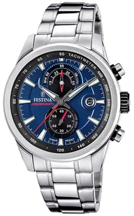 Zegarek Zegarek Festina F20694-5 Timeless Chronograph - Zegarki męskie - miniaturka - grafika 1