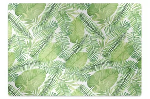 Podkładka pod krzesło obrotowe Liście 120x90 cm - Podnóżki, podpórki, podkładki - miniaturka - grafika 1