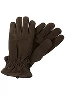 Rękawiczki - camel active Męskie rękawiczki skórzane z kontrastową naszywką, ciemnobrązowy, XL - miniaturka - grafika 1