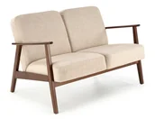 Sofy i kanapy - Sofa dwuosobowa na nóżkach MILANO 2S beż tap. Castel 15 - miniaturka - grafika 1