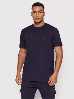 Koszulki męskie - GUESS T-Shirt Z2RI10 J1311 Granatowy Regular Fit - grafika 1