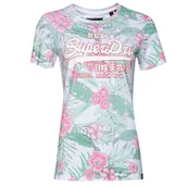 Koszulki i topy damskie - Koszulka damska Superdry Vintage Logo Tropical t-shirt z nadrukiem -S - miniaturka - grafika 1