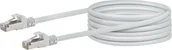 Kable miedziane - Schwaiger Schwaiger Schwaiger CAT6 Netzwerkkabel S/FTP 10m weiß CKB6100052 - miniaturka - grafika 1