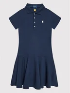 Sukienki i spódniczki dla dziewczynek - Polo Ralph Lauren Sukienka codzienna 313624740001 Granatowy Regular Fit - miniaturka - grafika 1