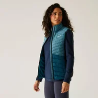 Kurtki i kamizelki sportowe damskie - Regatta Kamizelka damska hybrydowa Leedre Niebieski, Rozmiar: 46 - miniaturka - grafika 1