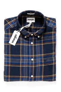 Wrangler, Koszula męska, Ls 1Pkt Button Down Navy W5883Ok35, rozmiar S - Koszule męskie - miniaturka - grafika 1
