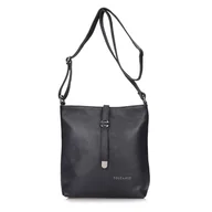 Torebki damskie - Listonoszka ze srebrnymi elementami Toscanio A88 - miniaturka - grafika 1