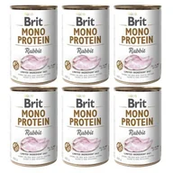 Mokra karma dla psów - Brit Mono Protein królik 6 x 400 g - miniaturka - grafika 1