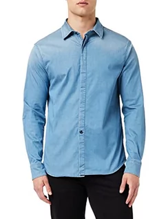 Koszule męskie - Replay Koszula męska, 10 jasnoniebieskich, XS - grafika 1