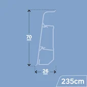 Listwy przypodłogowe - Listwa przypodłogowa PCV Dąb Alaska 70 Artens - miniaturka - grafika 1