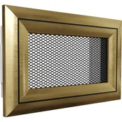 Kratki wentylacyjne - Parkanex kominkowa Oskar 17x17 wentylacja złota - miniaturka - grafika 1