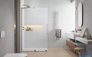 Radaway Furo SL Brushed Copper kabina Walk-in 100x200cm lewa szczotkowana miedź 10306538-93-01L/10110494-01-01 - Kabiny prysznicowe Radaway Furo SL Brushed Copper kabina Walk-in 100x200cm lewa szczotkowana miedź 10306538-93-01L/10110494-01-01 - Kabiny prysznicowe - miniaturka - grafika 3