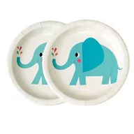 Urodziny dziecka - Rex London Talerzyki papierowe 8 szt., Słoń Elvis, Rex London 27327 - miniaturka - grafika 1