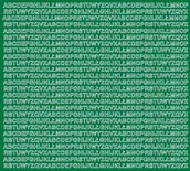 Pasmanteria - Litery samoprzylepne z połyskiem, zielone, 5 mm - miniaturka - grafika 1