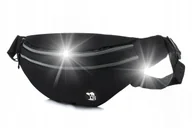 Nerki - Czarna Saszetka Nerka Wodoodporna Biodrówka Pas Beltimore C63 : Kolory - Cz - miniaturka - grafika 1