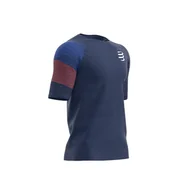 Koszulki sportowe męskie - COMPRESSPORT koszulka biegowa RACING SS TSHIRT niebieski - miniaturka - grafika 1