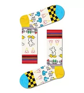 Skarpetki męskie - Happy Socks Sunny Sketch Sock, kolorowe i zabawne, Skarpety dla kobiet i mężczyzn, Biały-Żółty-Niebieski-Czerwony (41-46) - miniaturka - grafika 1