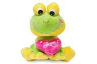 Maskotki i pluszaki - Pluszowa żabka z sercem 20 cm - miniaturka - grafika 1