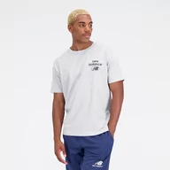 Koszulki męskie - Koszulka męska New Balance MT31518AG  szara - miniaturka - grafika 1