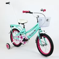 Rowery - Rower dziecięcy BMX Daisy 16" miętowo/różowy - miniaturka - grafika 1