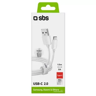 Kabel USB-A - USB-C SBS 1.5m Szary TECABLETISSUEUSBCG - Kable - miniaturka - grafika 2
