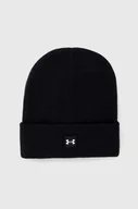 Czapki męskie - Under Armour czapka kolor czarny z grubej dzianiny - miniaturka - grafika 1