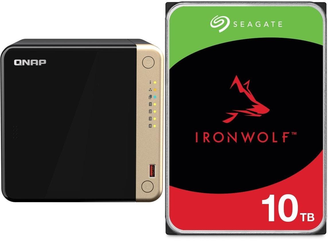 Serwer plików Qnap TS-464-8G + Seagate IronWolf 10TB ST10000VN000
