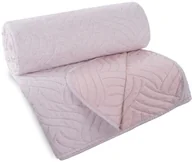 Narzuty - Stabilus Narzuta 170x210 LEN różowa pikowana hot press - miniaturka - grafika 1