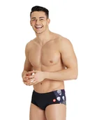 Kąpielówki męskie - Arena Kąpielówki w kolorze fioletowo-czarnym - miniaturka - grafika 1