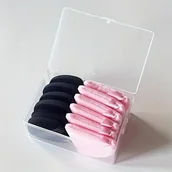 Gąbeczki do makijażu - TEMU 12 Sztuk Troszki Do Puderu W Kształcie Trójkąta, Super Miękkie Troszki Do Puderu Z Pętlą, Troszki Do Puderu Z Flockingu Nadające Się Do Puderu - miniaturka - grafika 1